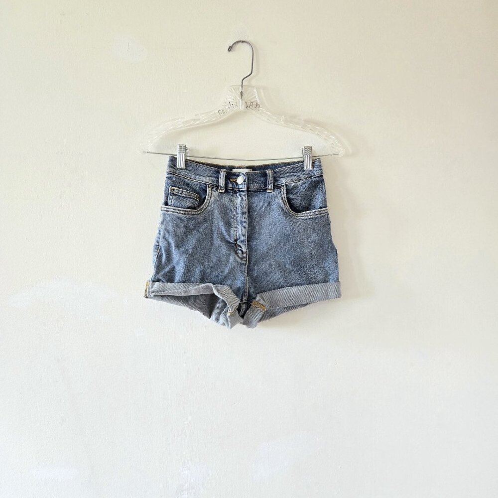Wilfred Free Denim High Waist Cuffed Shorts 4
